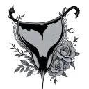 Vaginal tattoo design idea