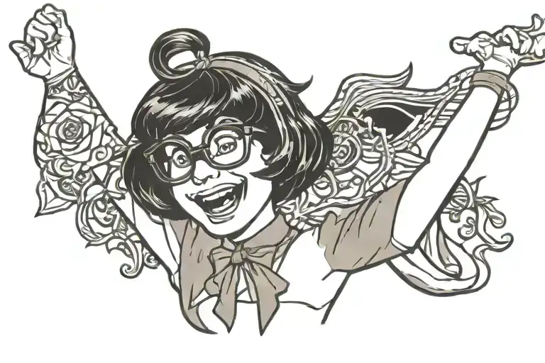 inappropriate Velma from scooby doo tattoo design idea