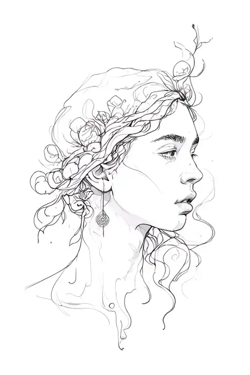 dream & struggle ideas based tattoo design idea