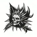 goth spikes tattoo without shape  tattoo design idea
