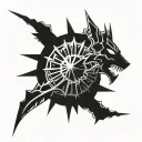 goth spikes tattoo without shape  tattoo design idea