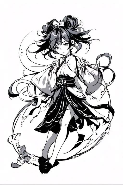 Gojo Satori Sukuna tattoo design idea