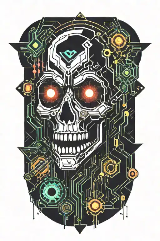 cartoon ghost tattoo design idea