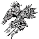 Aztec Eagle Warrior tattoo design idea