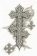 three crosses tattoo design idea