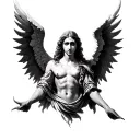 Gabriel Angel tattoo design idea