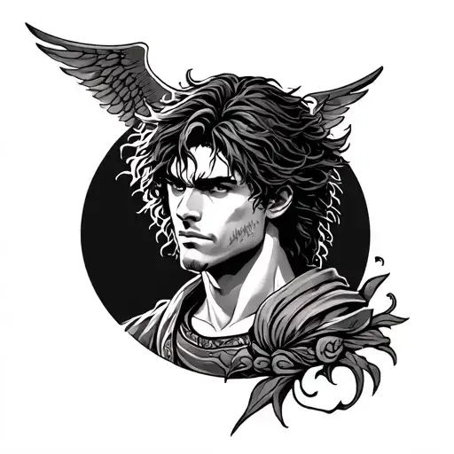 percy jackson half sleeve tattoo design idea