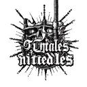 just a text "nitedales"  gangster like prison tattoo tattoo design idea