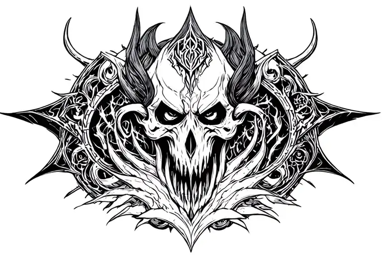 Diablo 2 World of Warcraft tattoo design idea