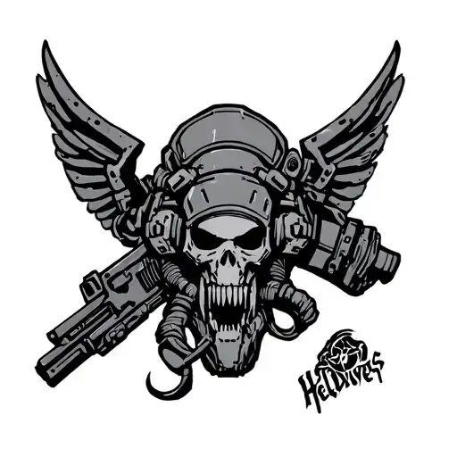 Helldivers tattoo design idea