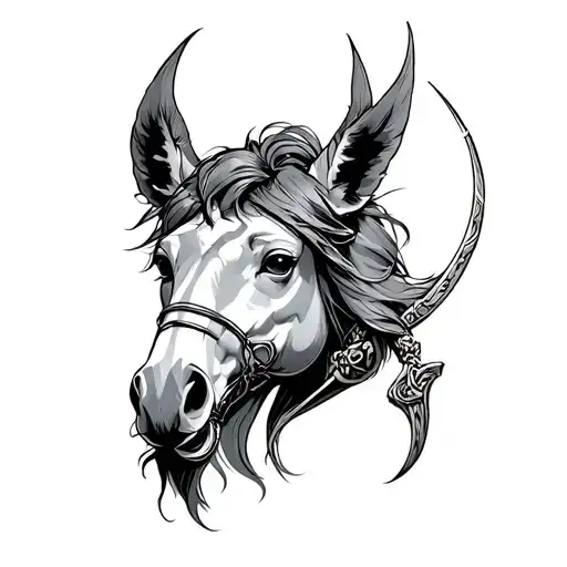 premature, ambitious, benevolent, character and sagittarius tattoo design idea