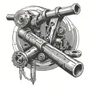 Machinist tools forming tattoo design idea
