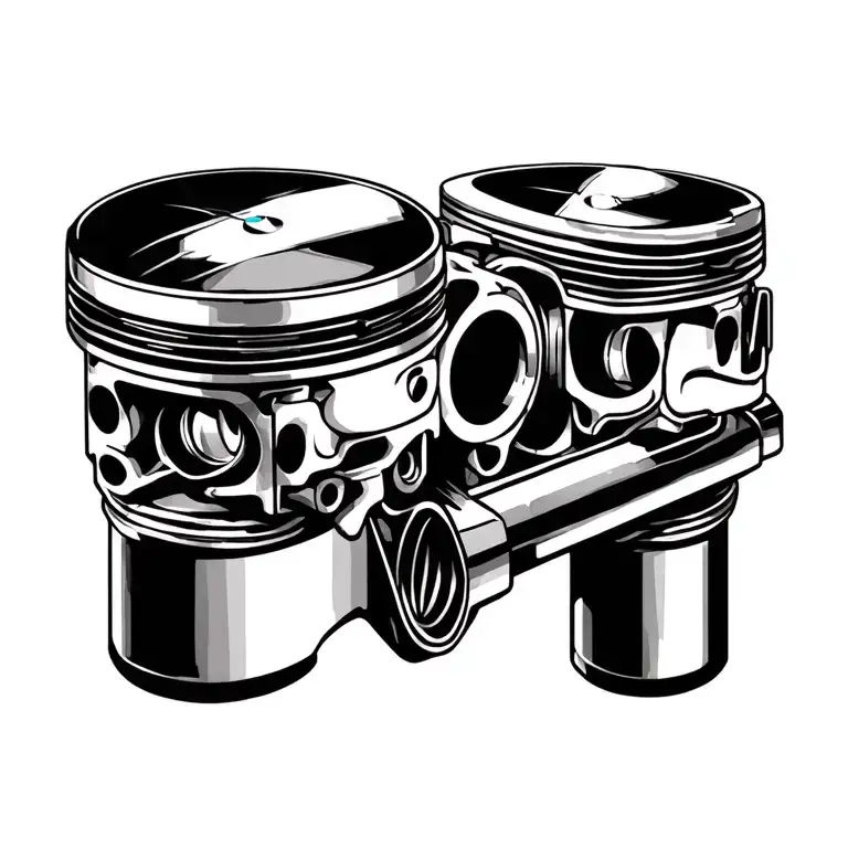 piston rods spark, E30 bmw, turbo, love, care, tattoo design idea