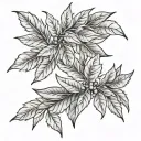 bay leaf wreath tattoo design idea