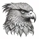 Philippine eagle front face tattoo tattoo design idea