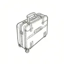 suitcase tattoo design idea