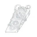 Saint Benedict Medal box tattoo design idea