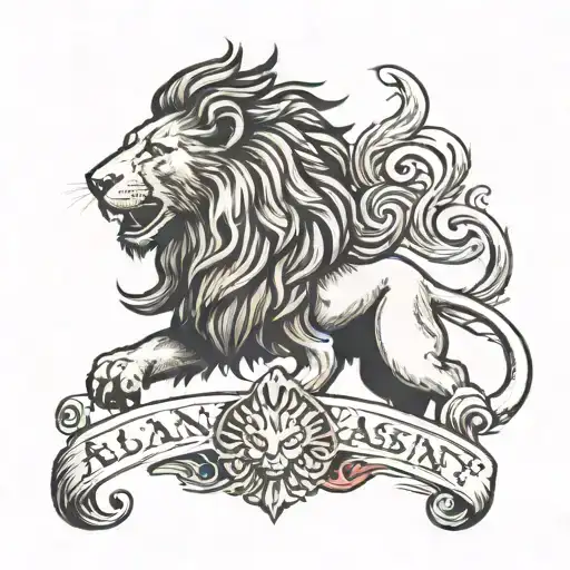 aslan tattoo design idea