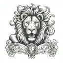 aslan tattoo design idea