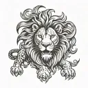 aslan tattoo design idea