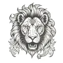 aslan tattoo design idea