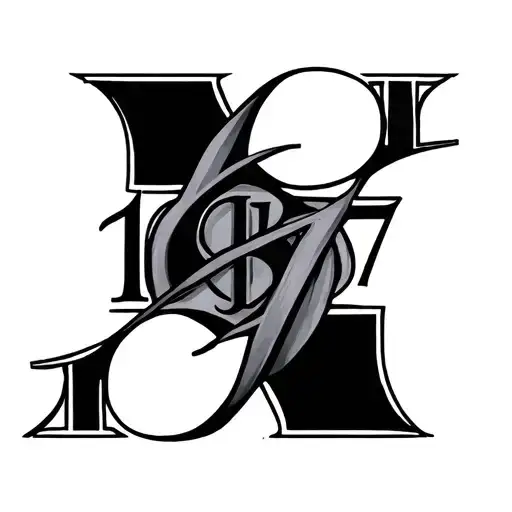1997 Roman Numerals tattoo design idea
