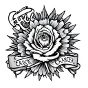 "Kika 06-21-25" 38-21-25 "Fuck Cancer tattoo design idea