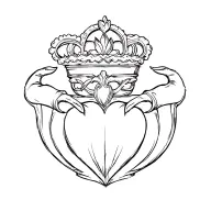 Claddagh tattoo design idea