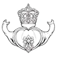 Claddagh tattoo design idea