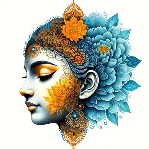 Yoga Chakra Zen tattoo design idea