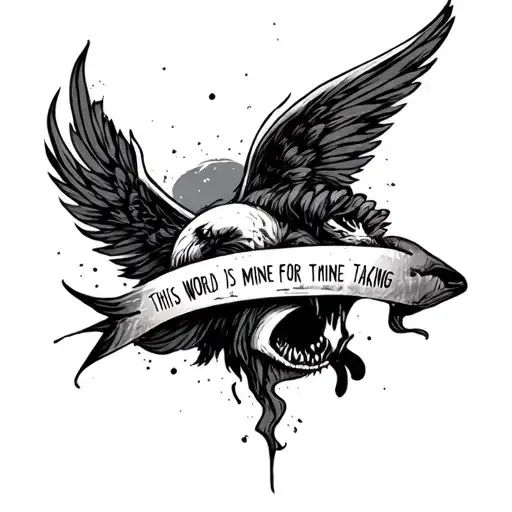 This world is mine for the taking tattoo design idea