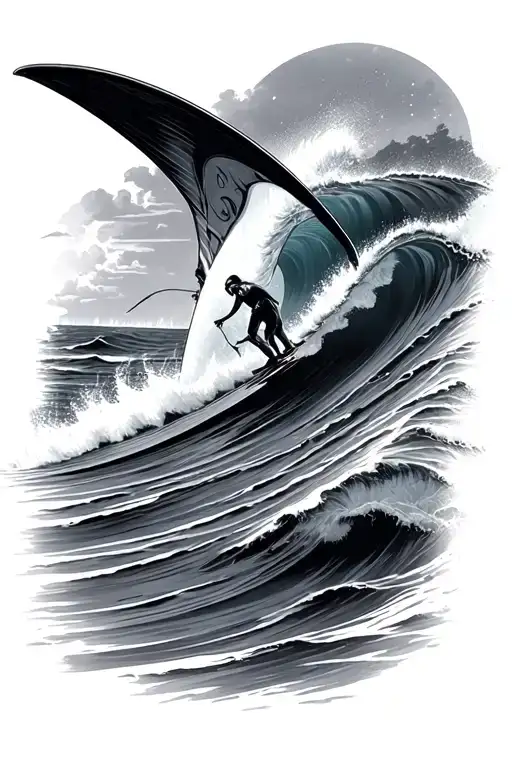 core surf tattoo design idea