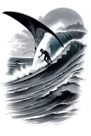 core surf tattoo design idea