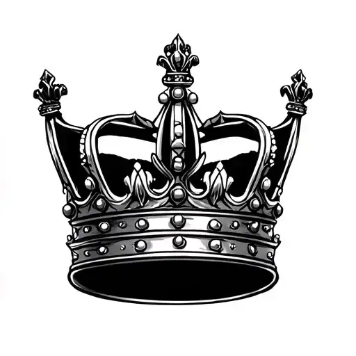royal crown  tattoo design idea