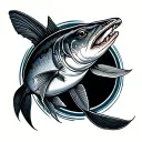 Sturgeon tattoo design idea