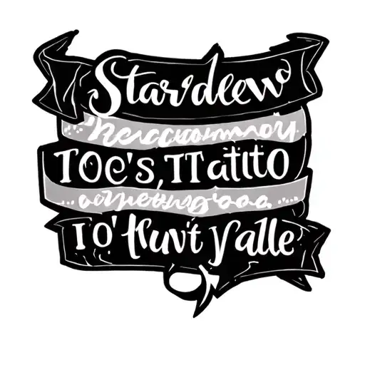Stardew Valley quote tattoo design idea