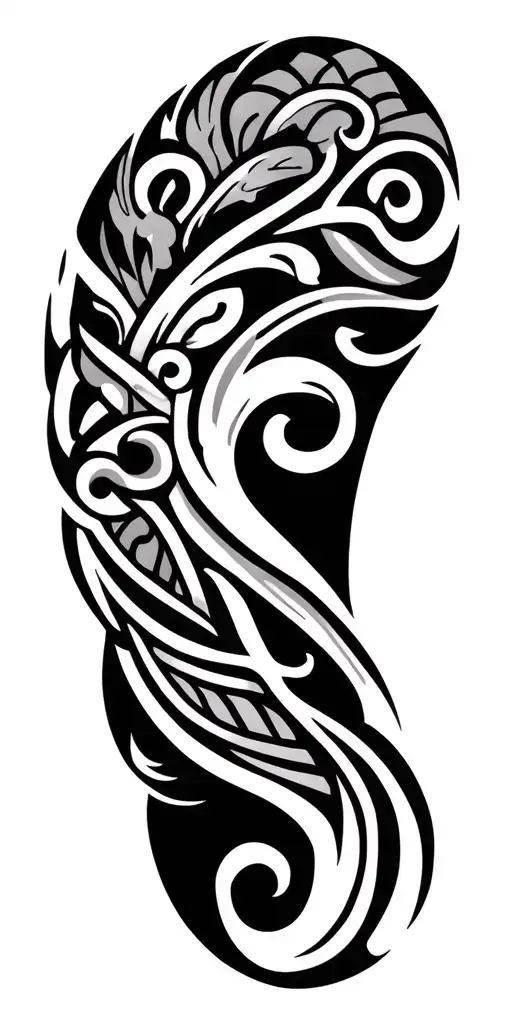 Irish Celtic to NZ maori tattoo tattoo design idea