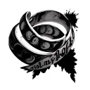  Μαριάνα Ζάχραα Ντουάα Φατίμα Ασίλ on my biceps around it like a bracelet and not empty and under each other tattoo design idea