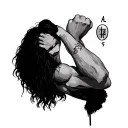  Μαριάνα Ζάχραα Ντουάα Φατίμα Ασίλ on my biceps around it like a bracelet and not empty and under each other tattoo design idea