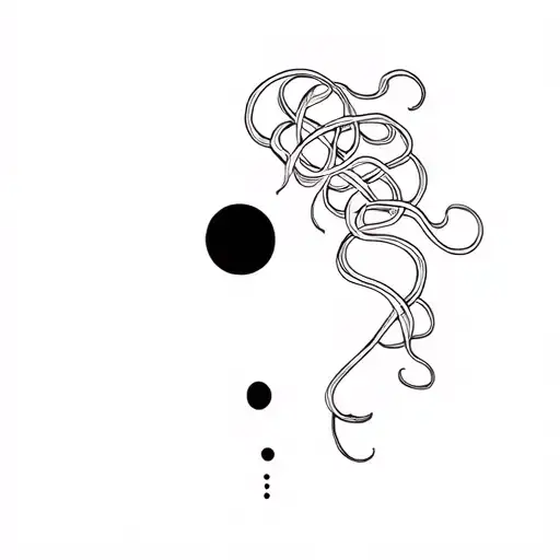 MEDUSA AND SEMICOLON tattoo design idea