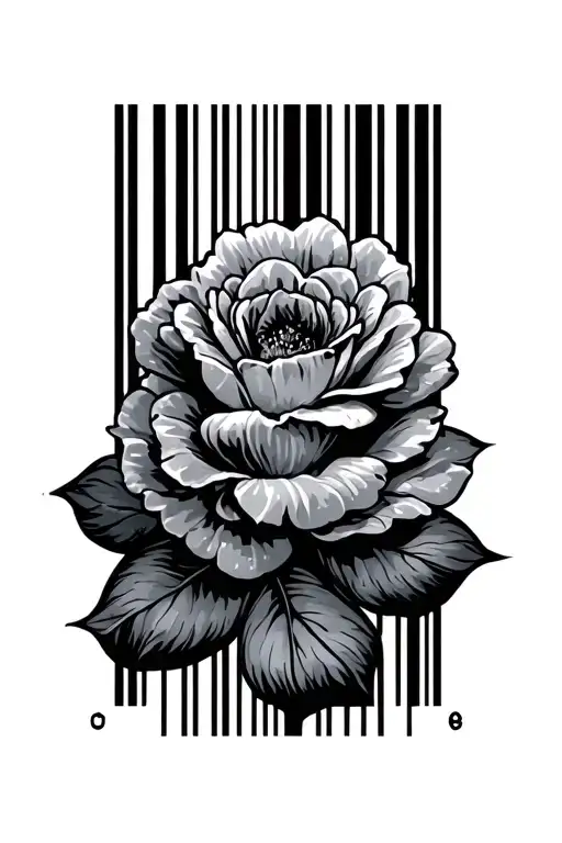 bar code tattoo design idea