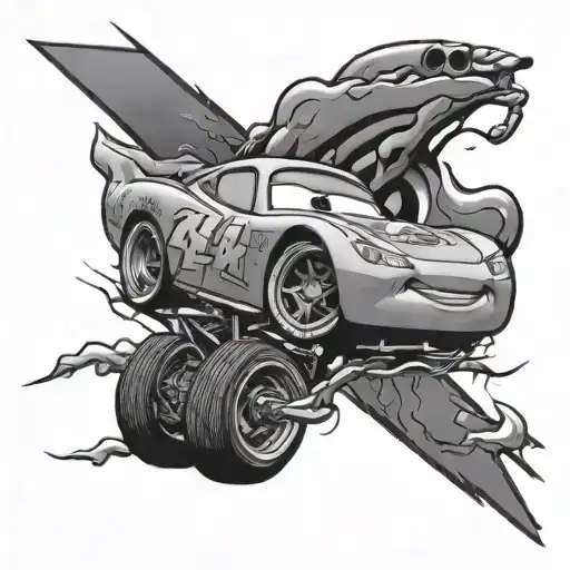 Lightning McQueen tattoo design idea