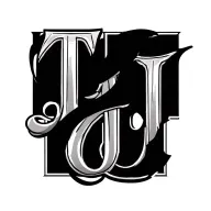 IJ, TJ, JJ intwined initials intertwined tattoo design idea