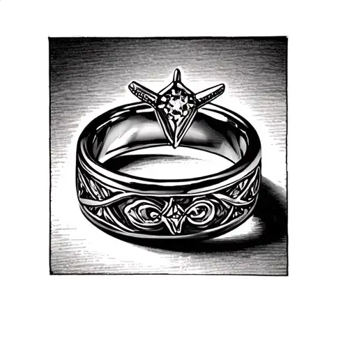 Christian unisex wedding ring tattoo on finger tattoo tattoo design idea