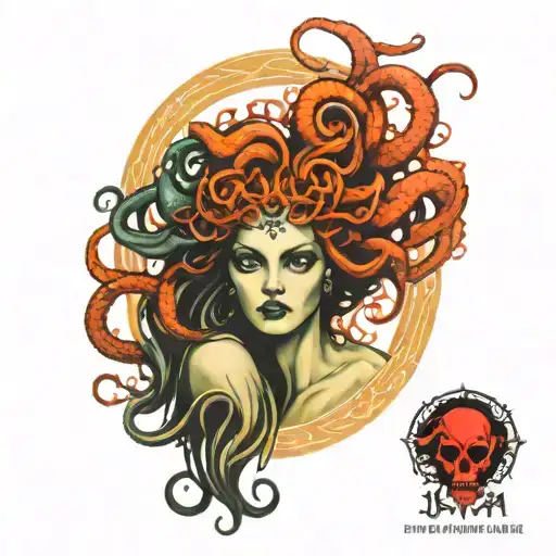 medusa and lilith tattoo tattoo design idea