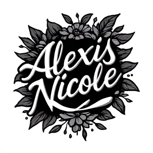 "Alexis Nicole" baby, memorial tattoo design tattoo design idea