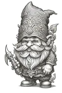 Gnome tattoo design idea
