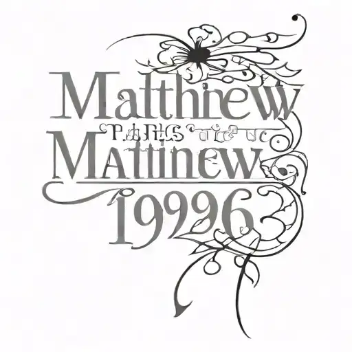 Bible Verse Matthew 19 26 tattoo design idea