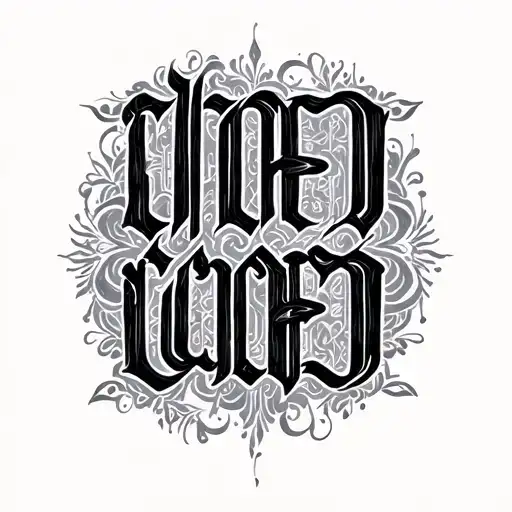 Two Word Ambigram Generator tattoo design idea
