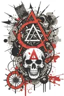 anarchy symbol tattoo design idea